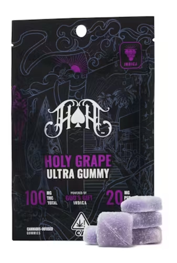 Holy Grape | Indica - Ultra Pure Gummies - 100mg THC
