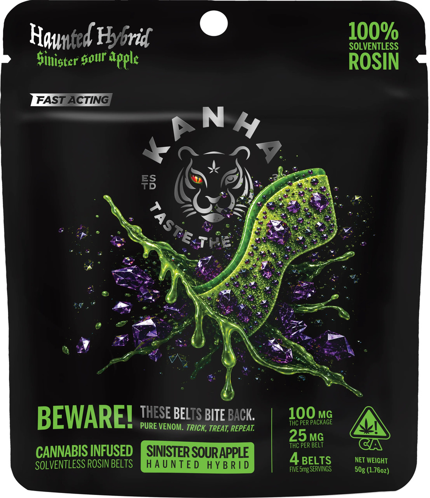 Sinister Sour Apple Crunchy Belts - Hybrid [4pk] (100mg)