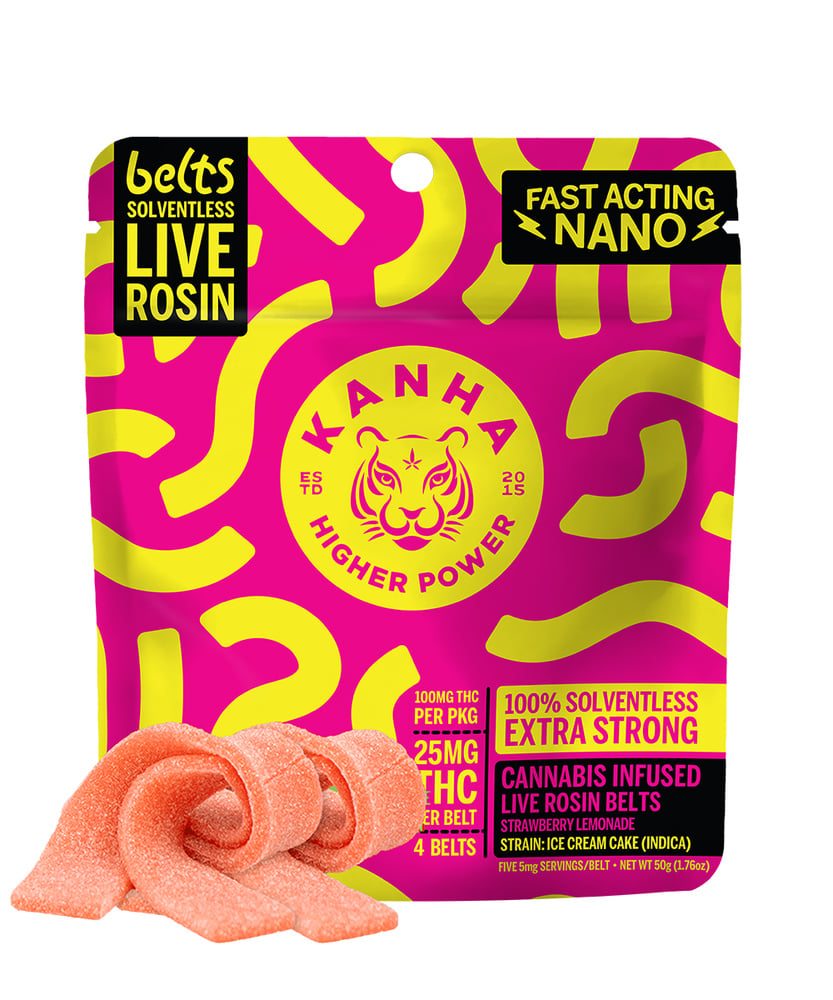 Strawberry Lemonade Live Rosin Belts - Indica [4pk] (100mg)