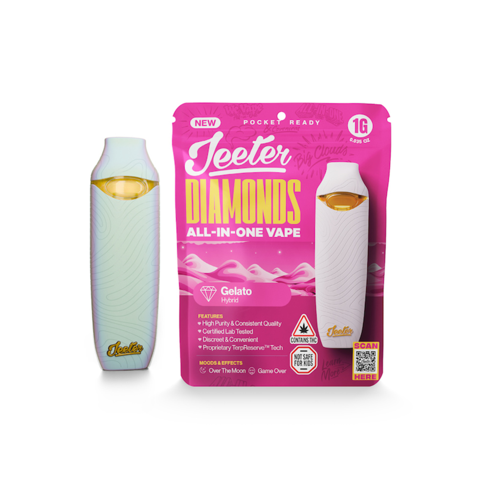 jeeter thc vape Shop Jeeter - Gelato (H) Liquid Diamond Disposable Vape (1g) | Fine Fettle