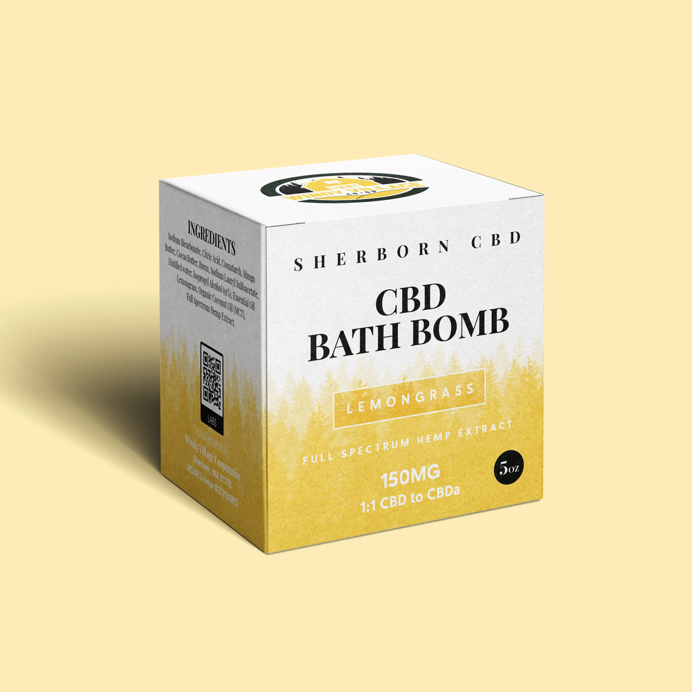Windy Village - Hemp-Derived CBD Lemongrass Bath Bomb (150mg)