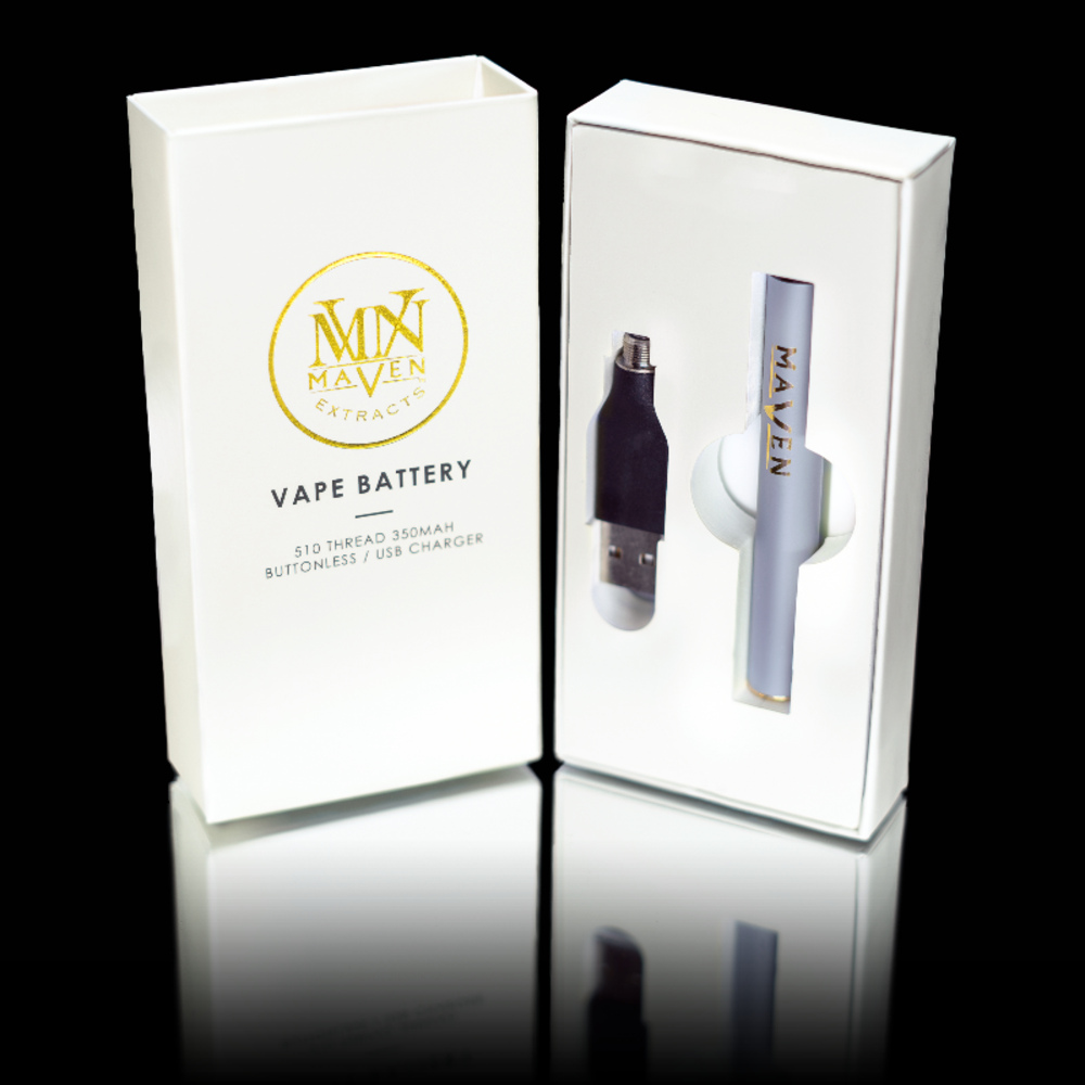 MAVEN Buttonless 510 Thread Battery - Grey