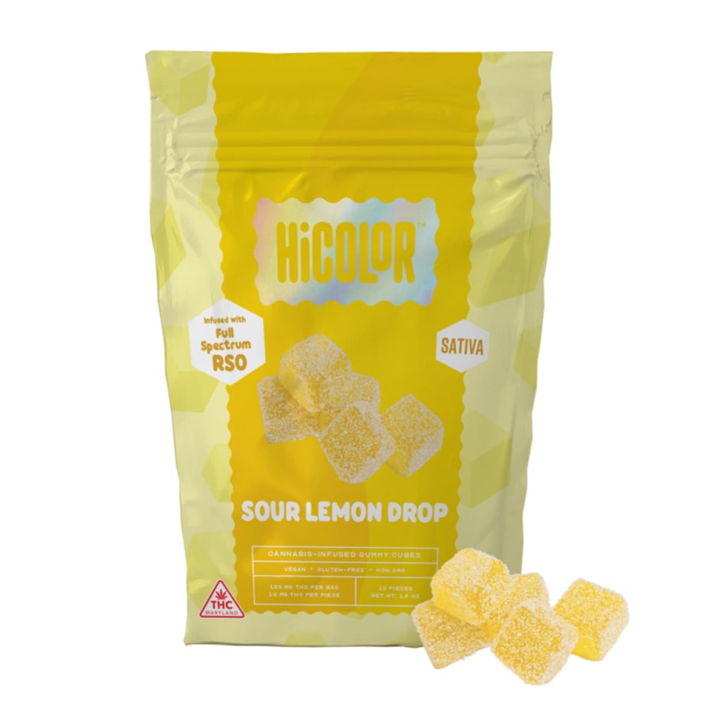 Sour Lemon Drop RSO Gummies [10pk] (100mg)