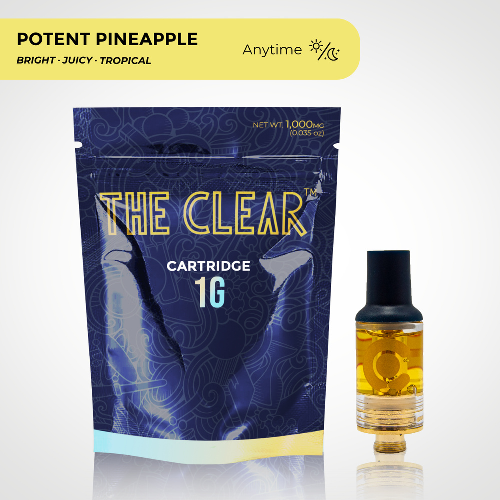 The Clear Original Cartridge 1000mg | Potent Pineapple