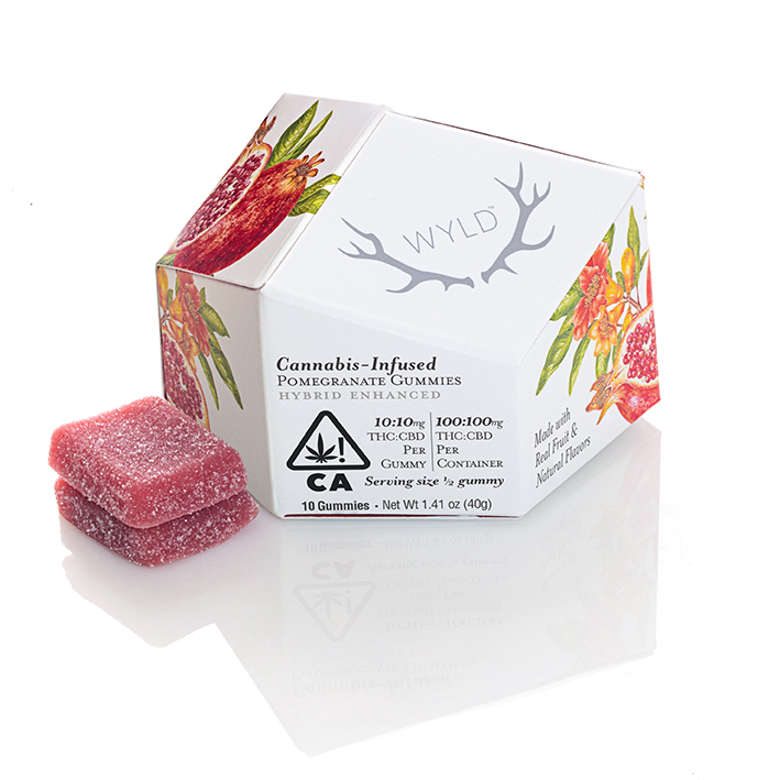 Pomegranate 1:1 CBD + Hybrid Enhanced Gummies | 100mg