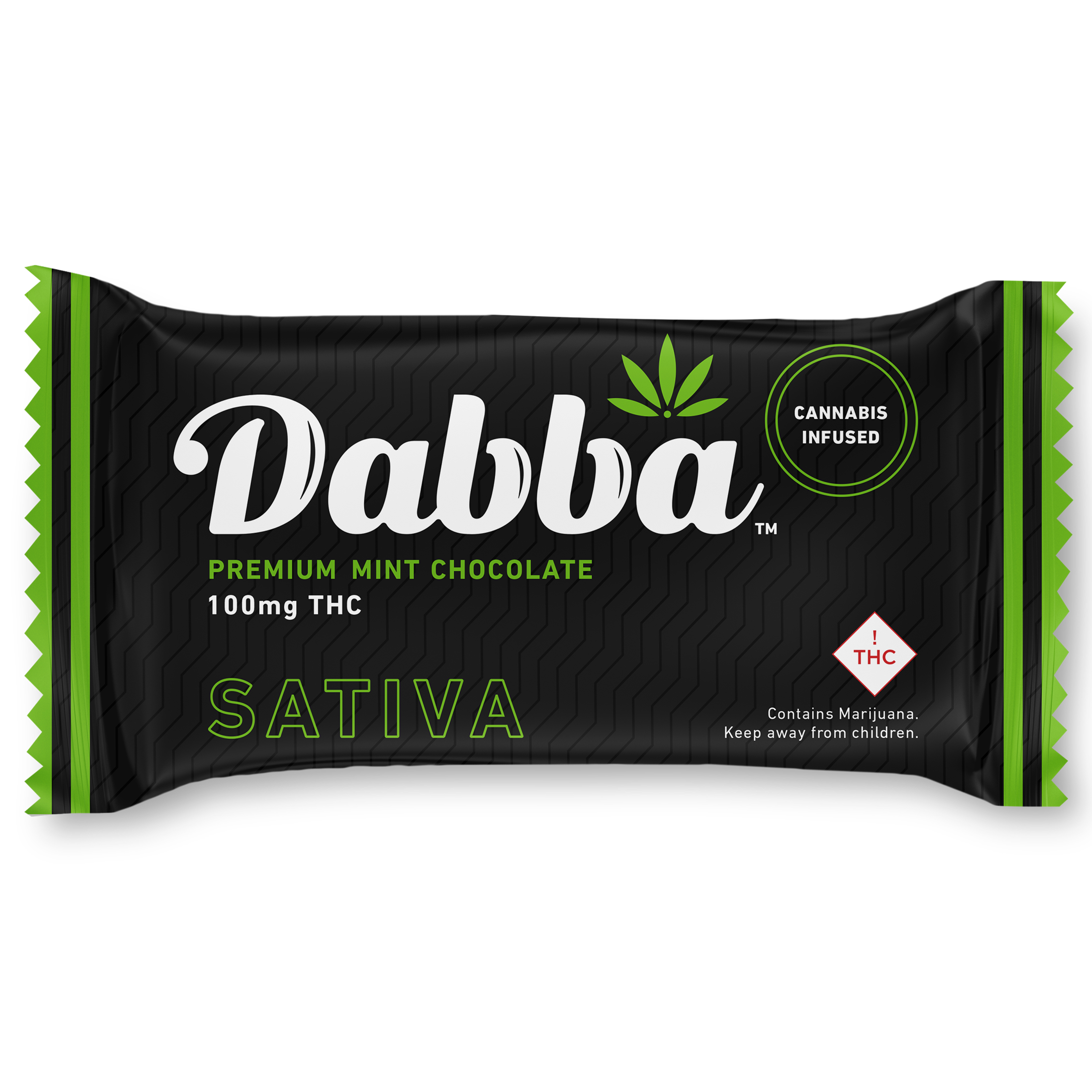 Mint Chocolate Sativa (200mg) Cheeba Chews Dabba Jane