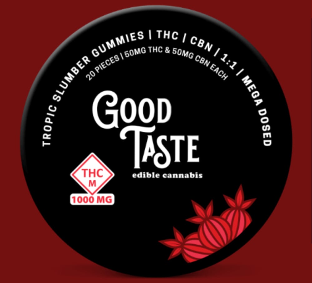 1000mg 1:1 THC:CBN 20pc Gummies by Good Taste