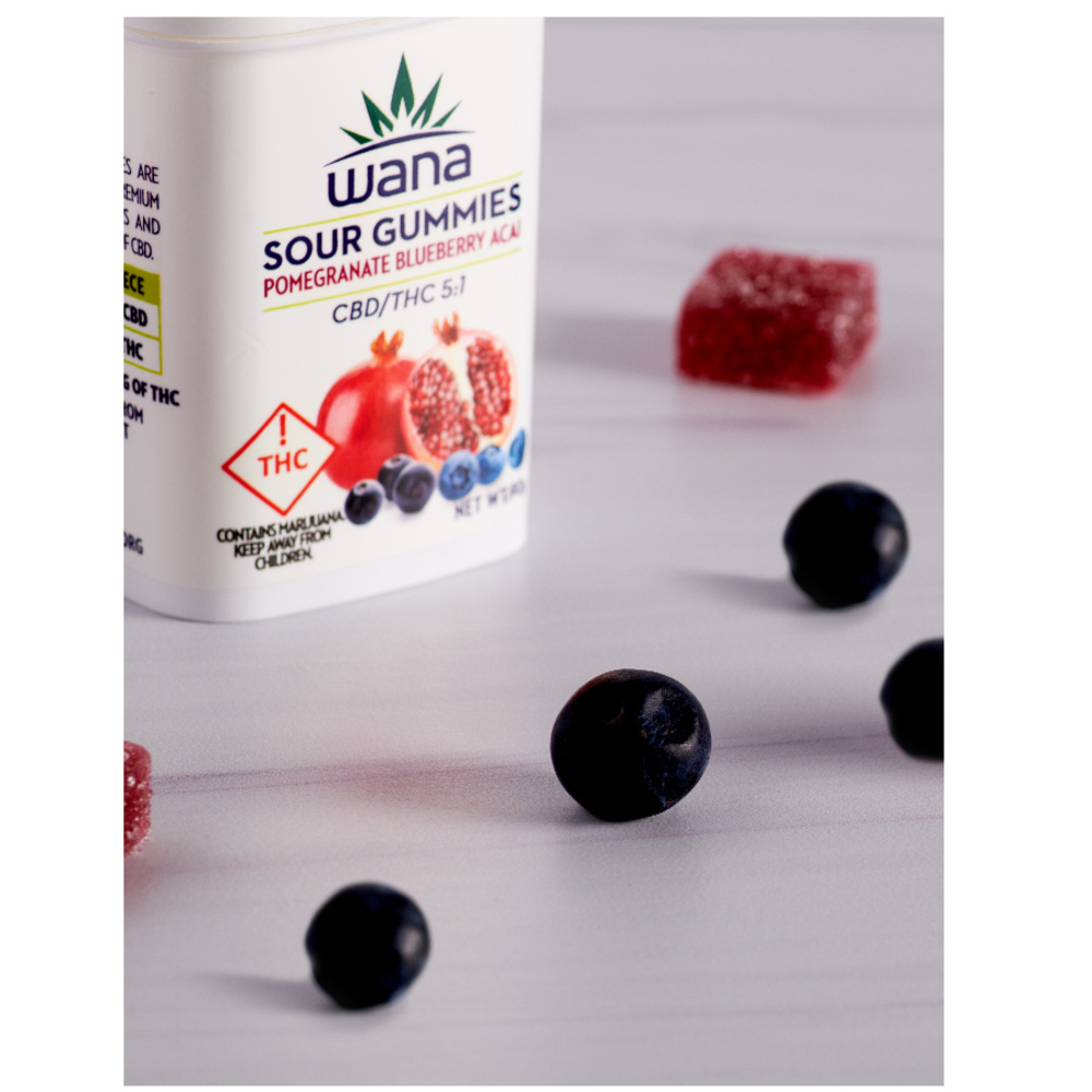 5:1 Pomegranate Blueberry Acai [20pk] (500mg CBD/100mg THC)