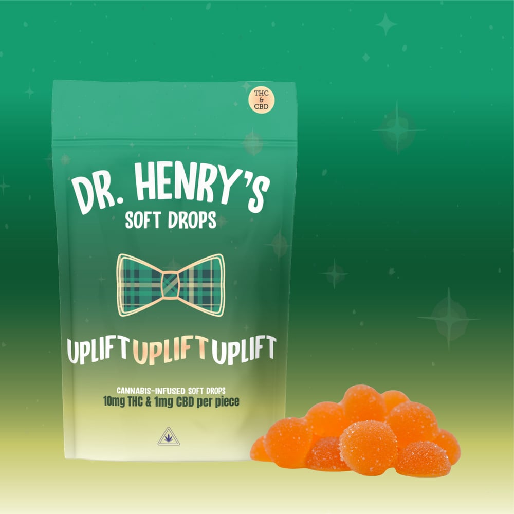 Dr. Henry's - Uplift - Soft Drops Pineapple/Mango 200mg THC 20mg CBD 20pk