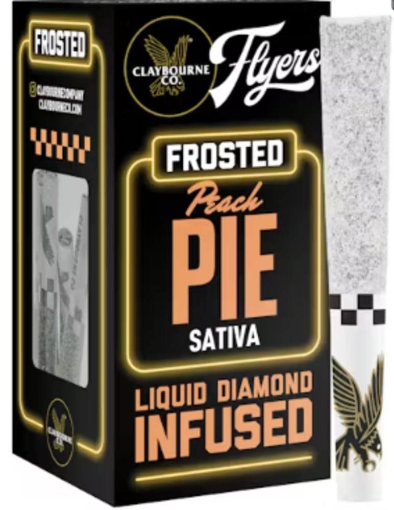 Peach Pie (2.5g) - Diamond Frosted Flyers Pre-Rolls