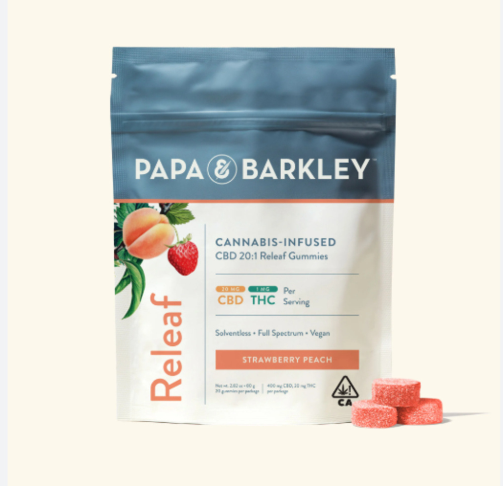 20:1 Strawberry Peach Releaf [20pk] (400mg CBD/20mg THC)
