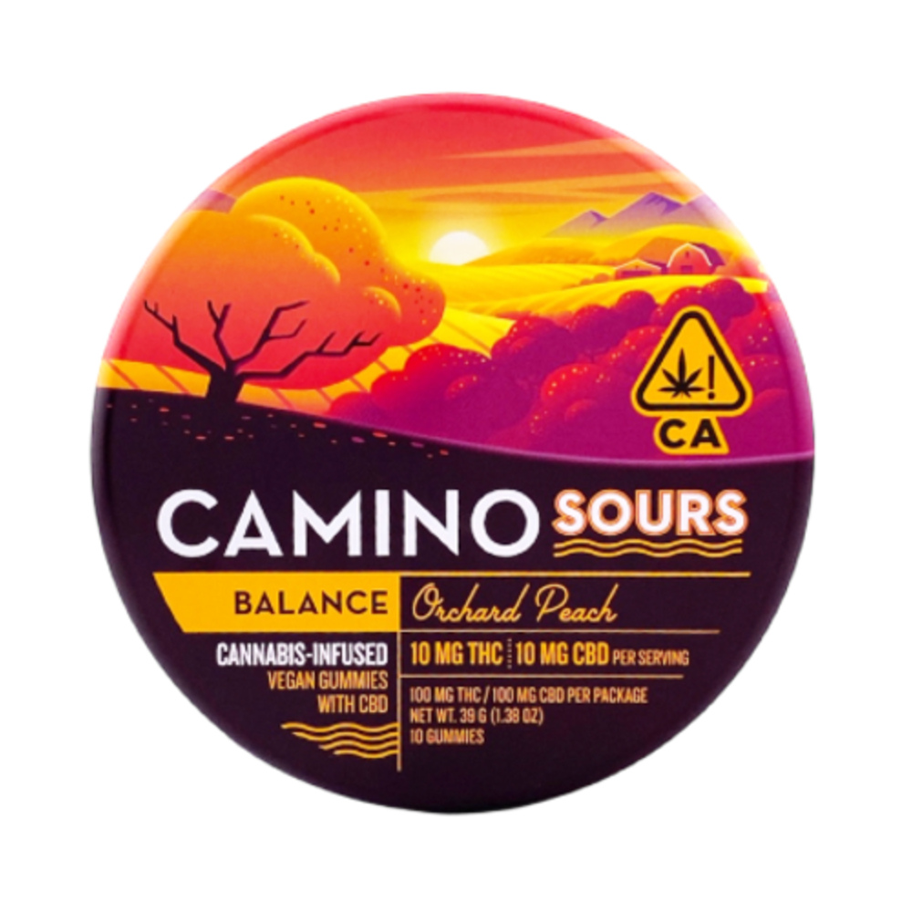 Camino 10:10 'Balance' Orchard Peach [10pk] (100mg CBD/100mg THC)