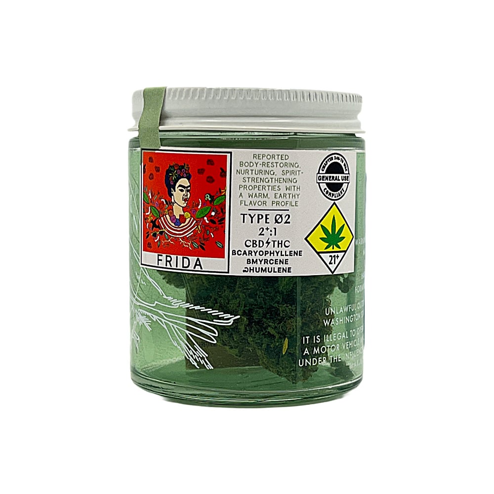 カフェドシクリステ BARBARA V2 スコットランドパイングリーンS Shop Frida CBD 2:1 | Dockside Cannabis - Green Lake Dispensary