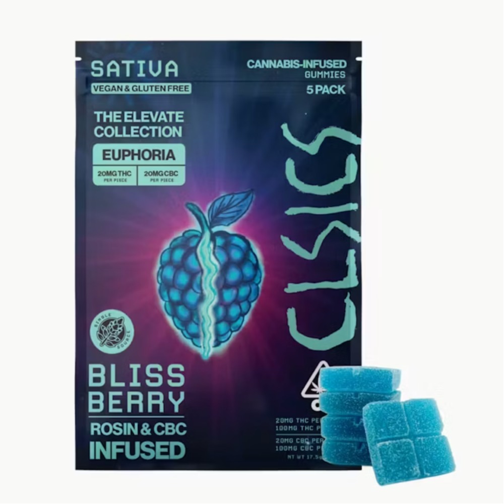 Bliss Berry [5pk] (100mg THC/100mg CBC)
