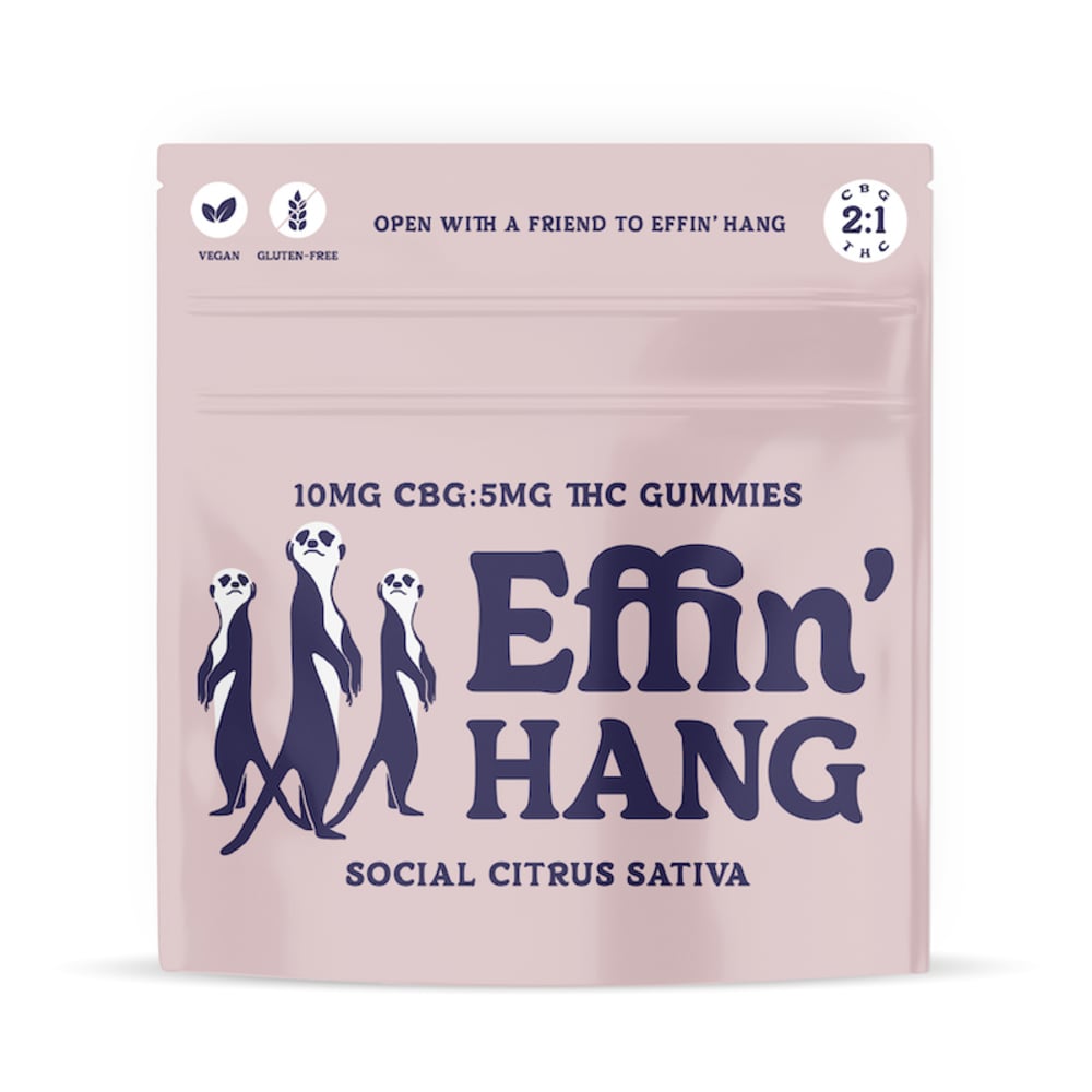 Effin' - Hang Social Citrus Sativa 1:2 Soft Chews (100mg 20pk) Effin' - Hang Social Citrus Sativa 1:2 Soft Chews (100mg 20pk)