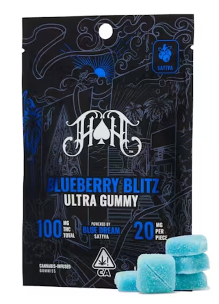 Blueberry Blitz | Sativa - Ultra Pure Gummies - 100mg THC