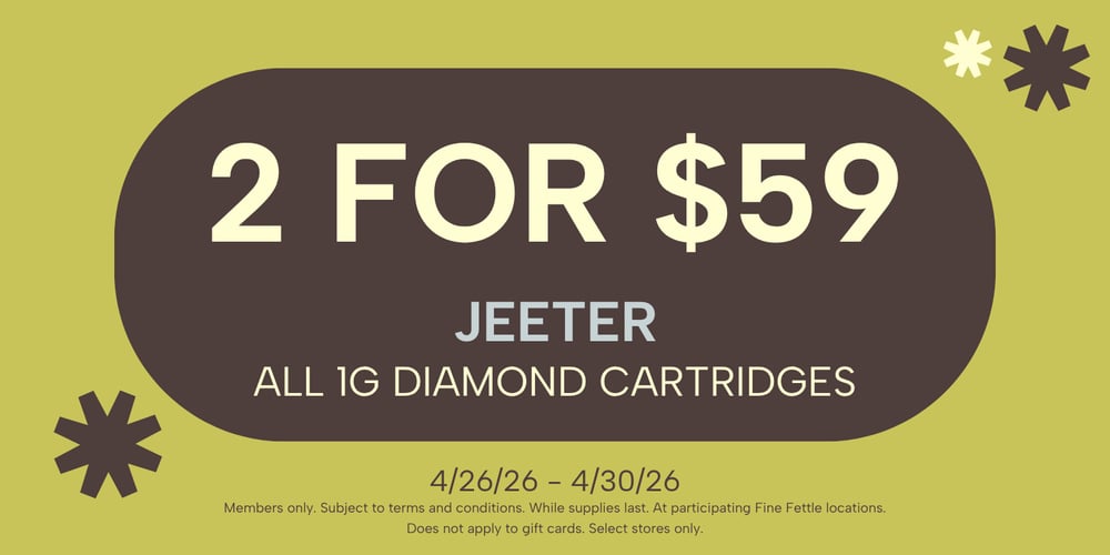 Jeeter 1g Diamond Cartridges | 2+ for $29.50 each special