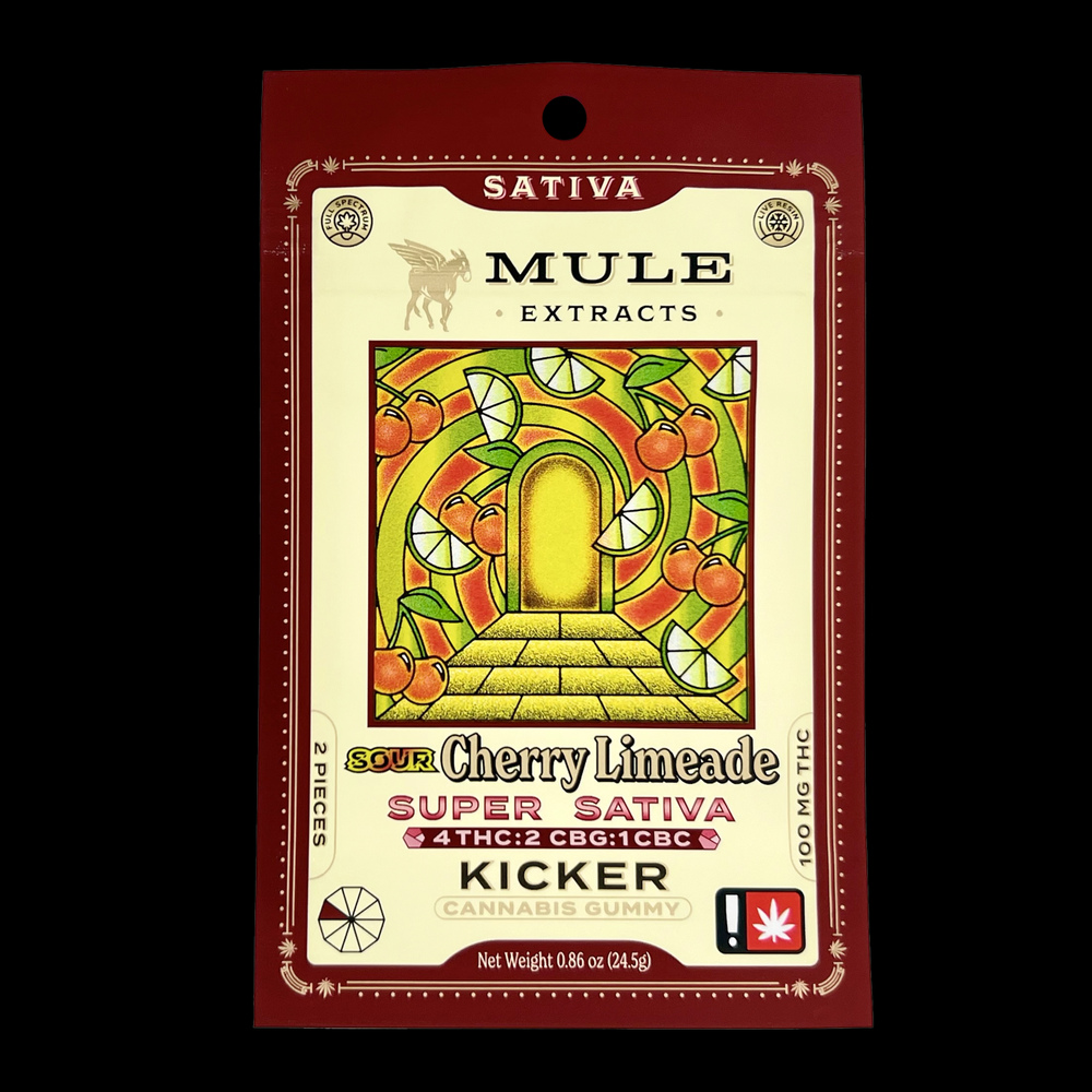 4:2:1 Sour Cherry Limeade Kicker [2pk] (100mg THC/50mg CBG/25mg CBC)