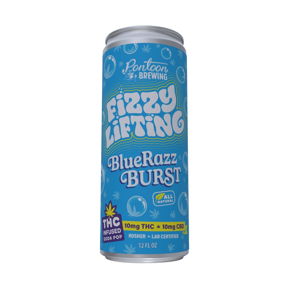Fizzy Lifting - Hemp Derived - Blue Razz Burst 10mg THC 10mg CBD