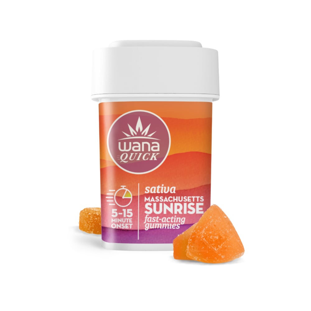 Wana - Massachusetts Sunrise Sativa Fast-Acting Gummies (100mg 20pk)