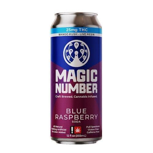 Blue Raspberry Natural Soda (100mg Live Resin)