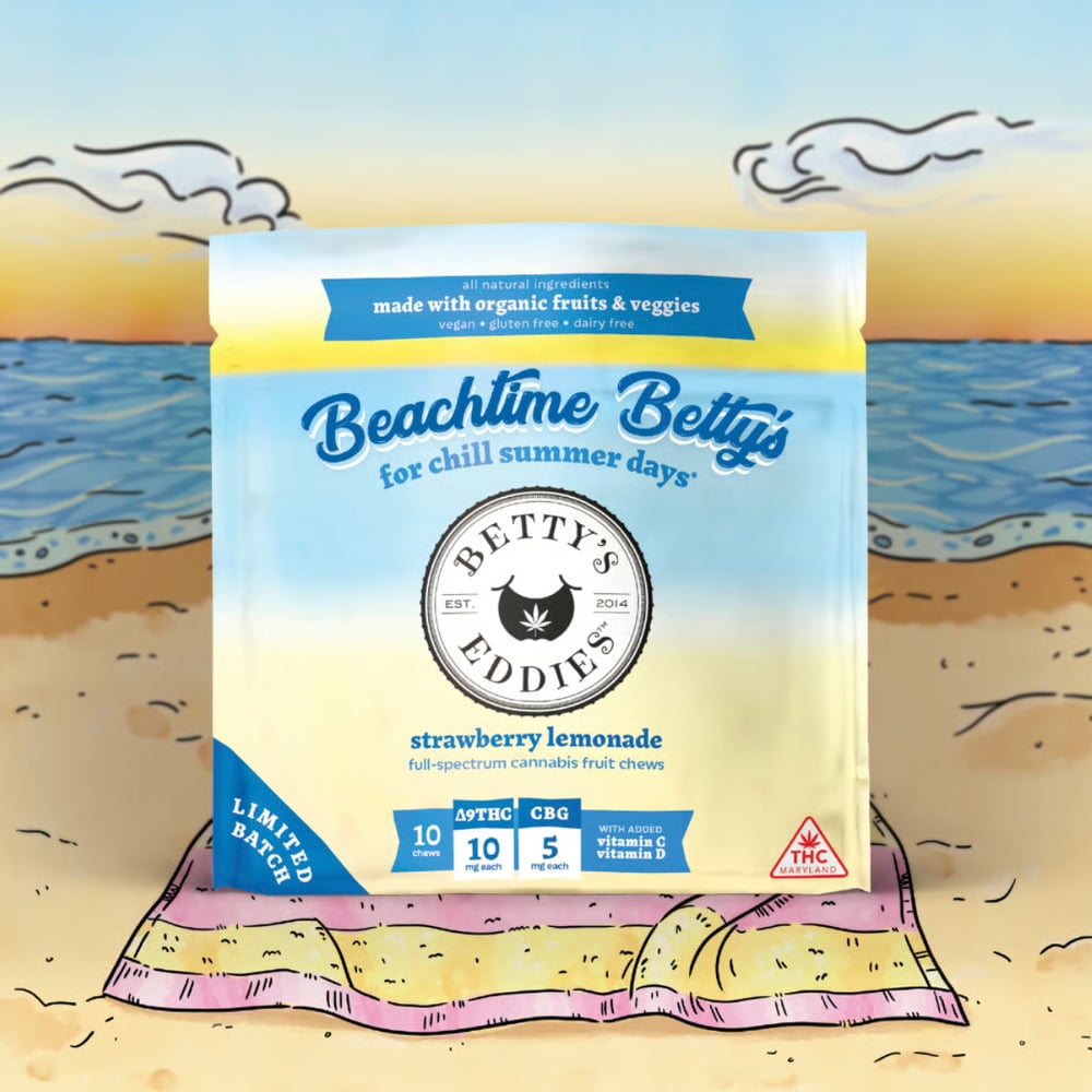 Beachtime Betty's - Strawberry Lemonade [10pk] (100mg THC/50mg CBG)