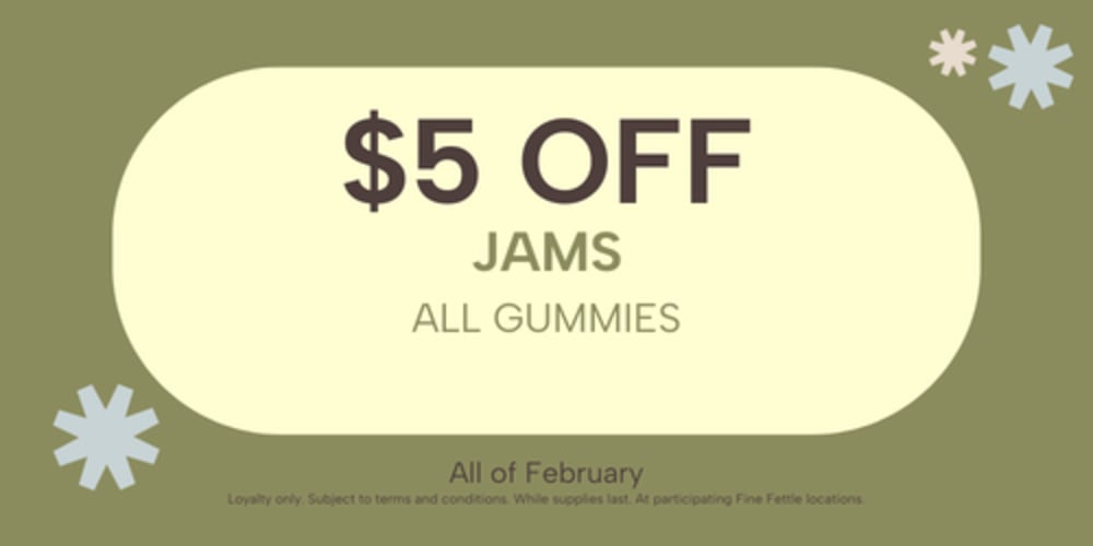 JAMS | $5 off special