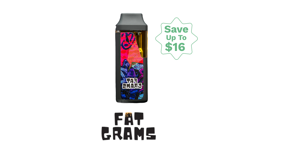 Save $16: 20% off Fat Grams 2g LR Vapes! special