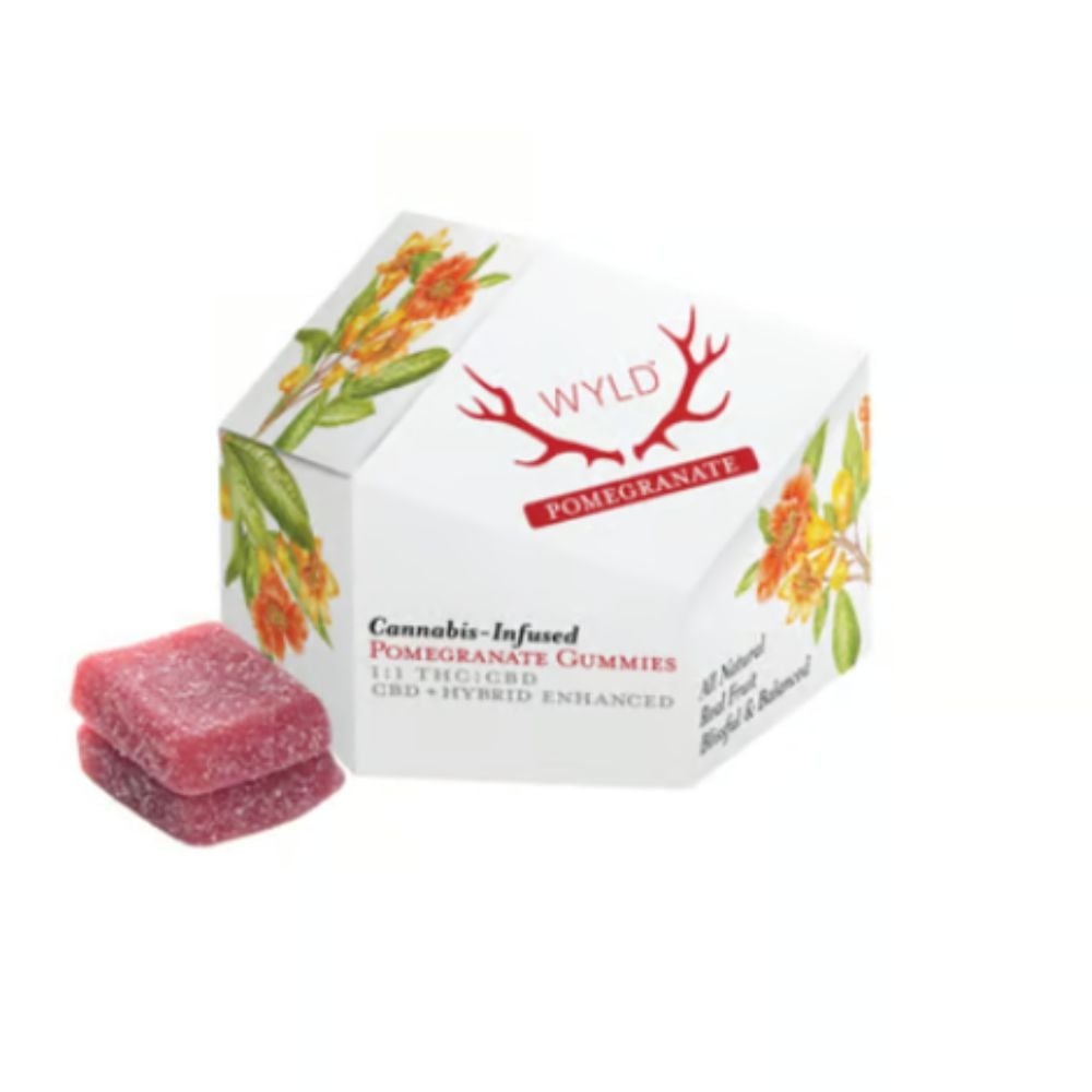 Pomegranate 1:1 CBD + Hybrid Enhanced Gummies | 100mg