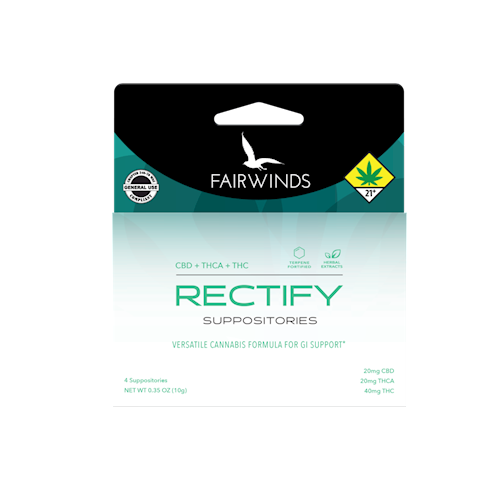 Rectify Suppositories [6pk] (30mg CBD/30mg THCa/60mg THC)