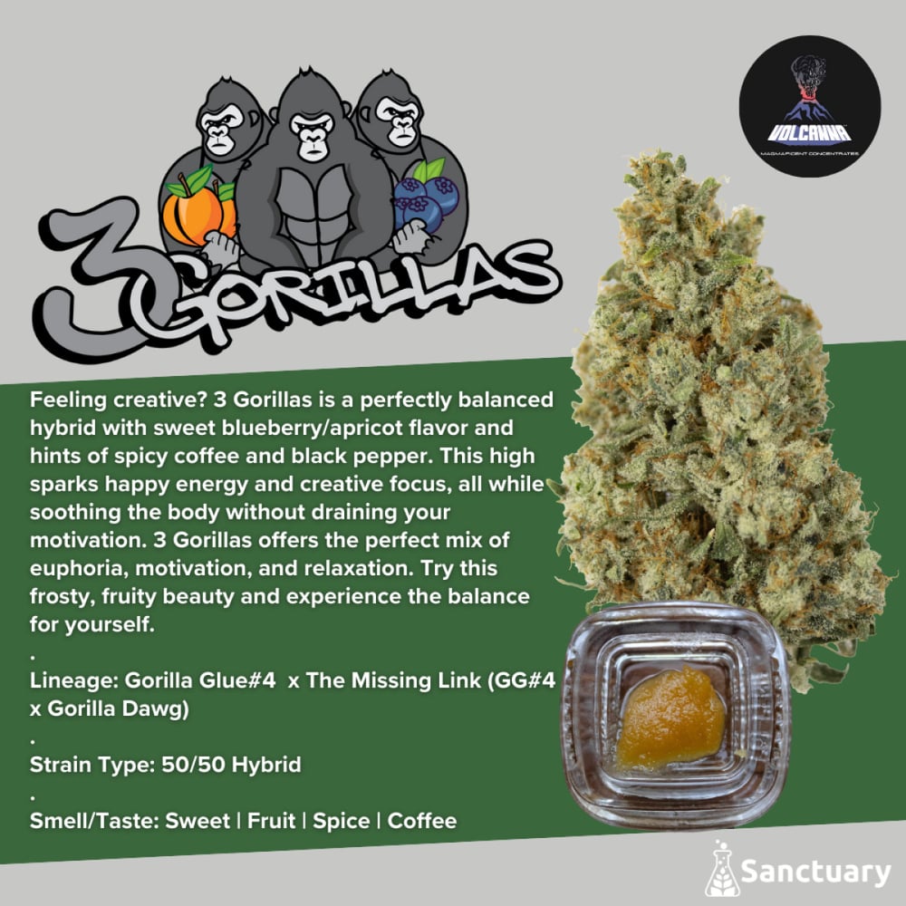 Volcanna  3 Gorillas Sauce