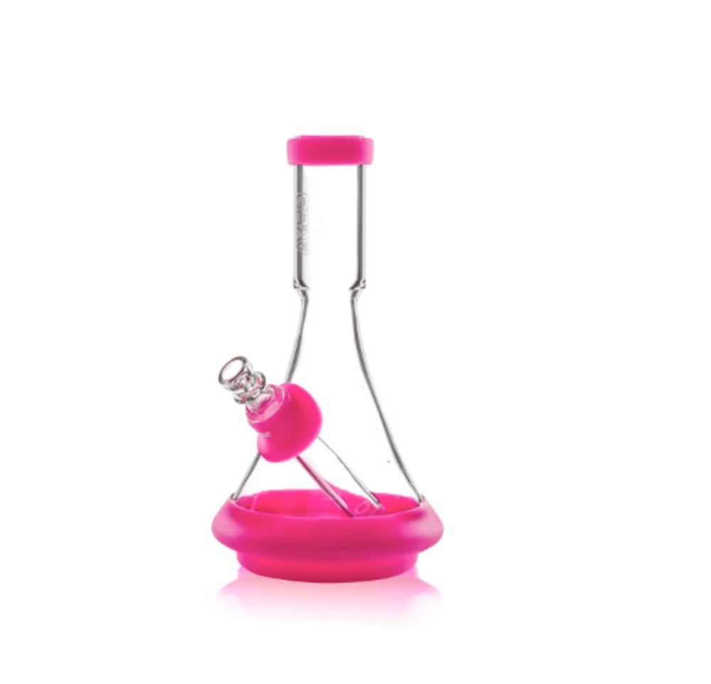 GRAV® Accessory Set for Deco Water Pipe in Silicone - Toxic Pink