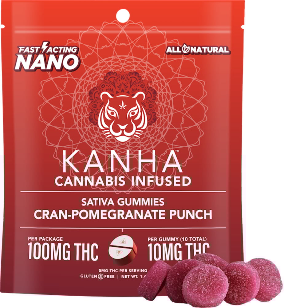 Kanha - NANO Sativa CranPom Gummies (100mg 10pk)