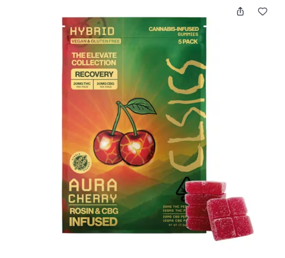 Aura Cherry [5pk] (100mg THC/100mg CBG)