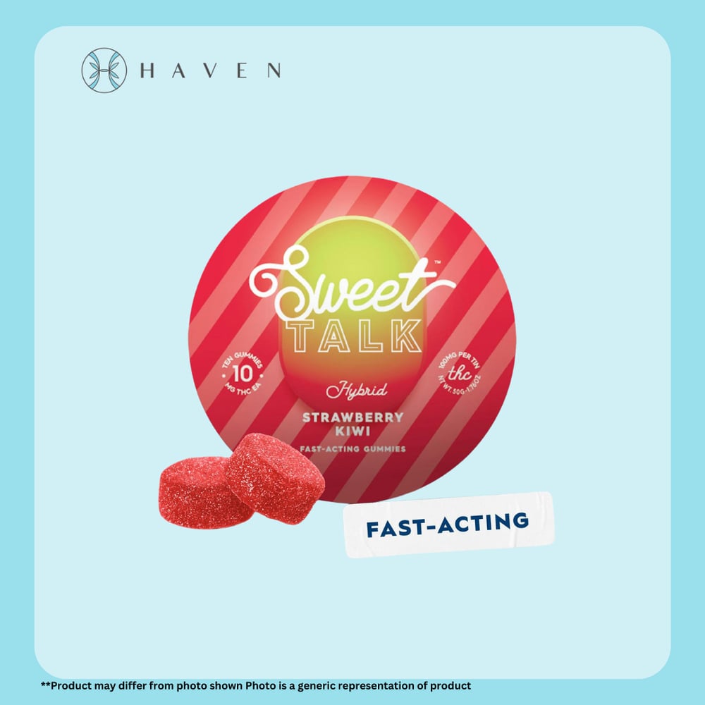 10mg Strawberry Kiwi Fast Acting Indica Gummies (10pk)