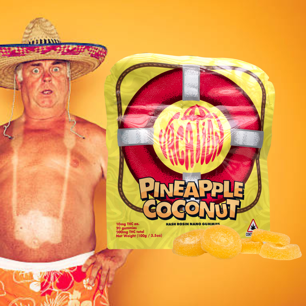 Vacation - Pineapple Coconut Rosin Fast-Acting Gummies (100mg 20pk)