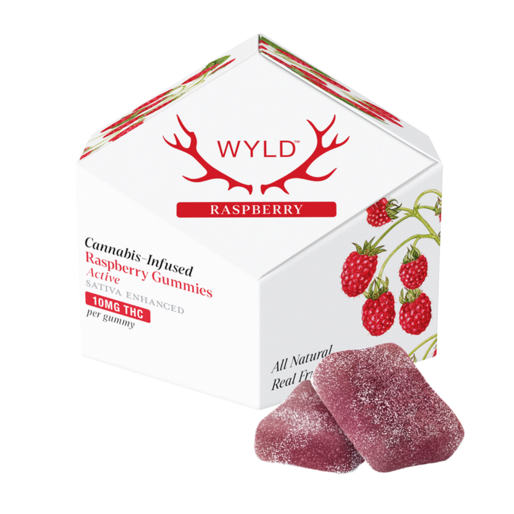 Raspberry Sativa Enhanced Gummies | 100mg