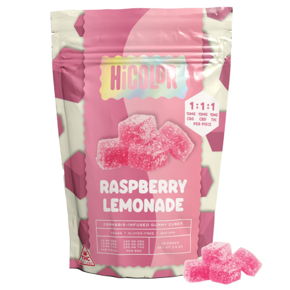 Raspberry Lemonade [10pk] (100mg CBG/100mg CBD/100mg THC)