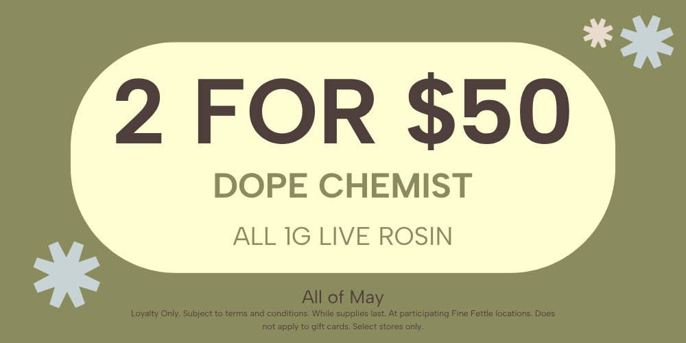 Dope Chemist | 1g Live Rosin | 2+ for $25 each special