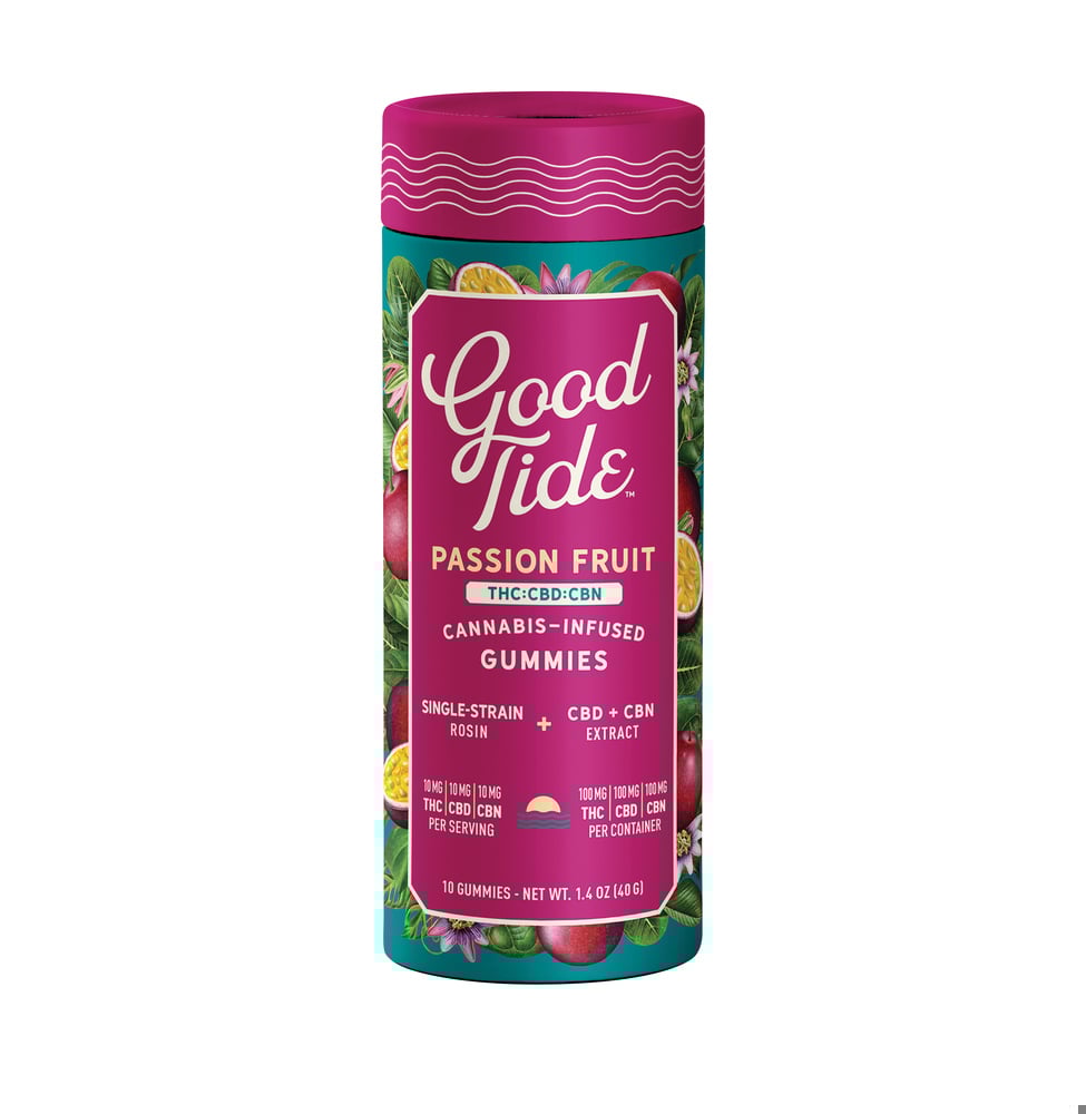 Passionfruit 1:1:1 CBD + CBN Single-Strain Rosin Gummies Passionfruit 1:1:1 CBD + CBN Single-Strain Rosin Gummies