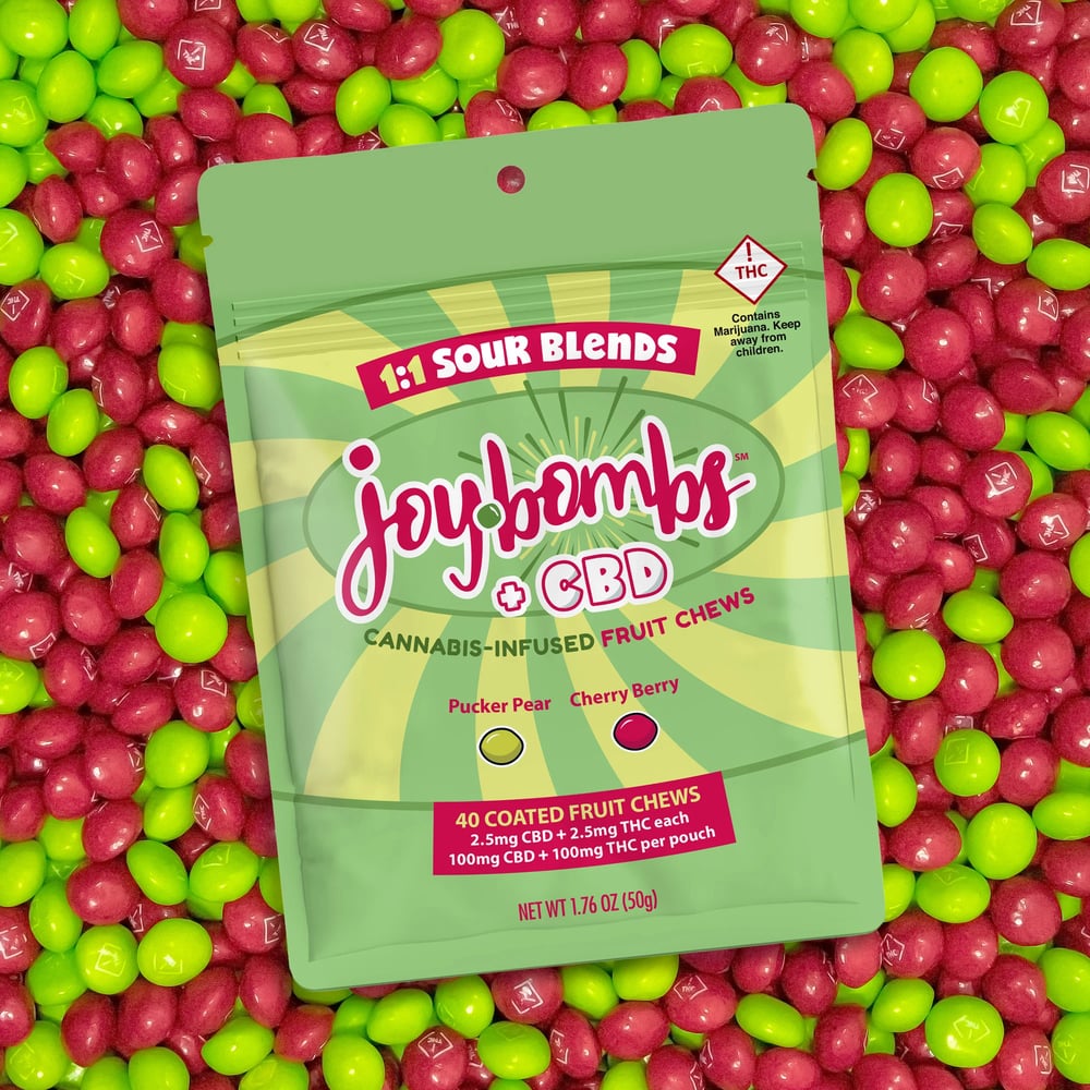 2.5mg 1:1 Joy Bombs Sour Blends | 40pk