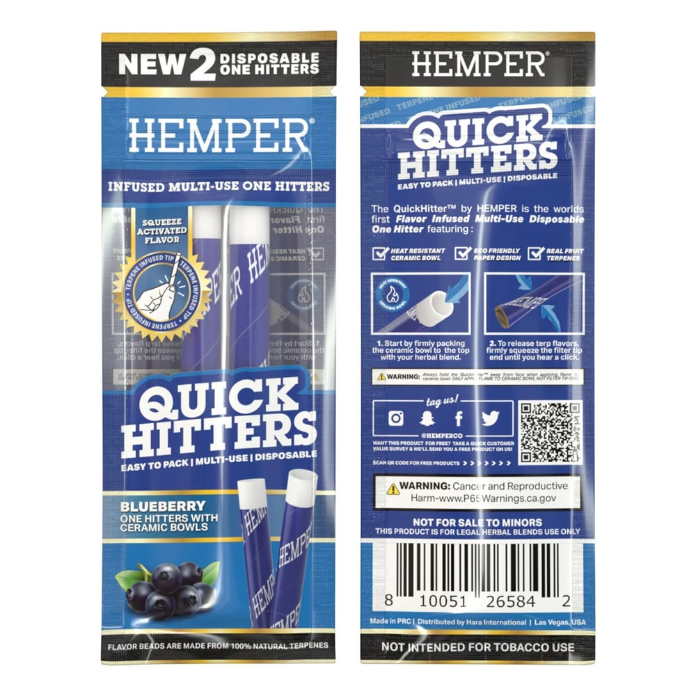 Quick Hitters Blueberry Multi-Use One Hitter