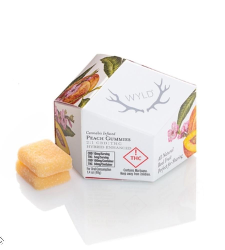 Peach 2:1 CBD + Hybrid Enhanced Gummies | 100mg CBD:50mg THC Peach 2:1 CBD + Hybrid Enhanced Gummies | 100mg CBD:50mg THC