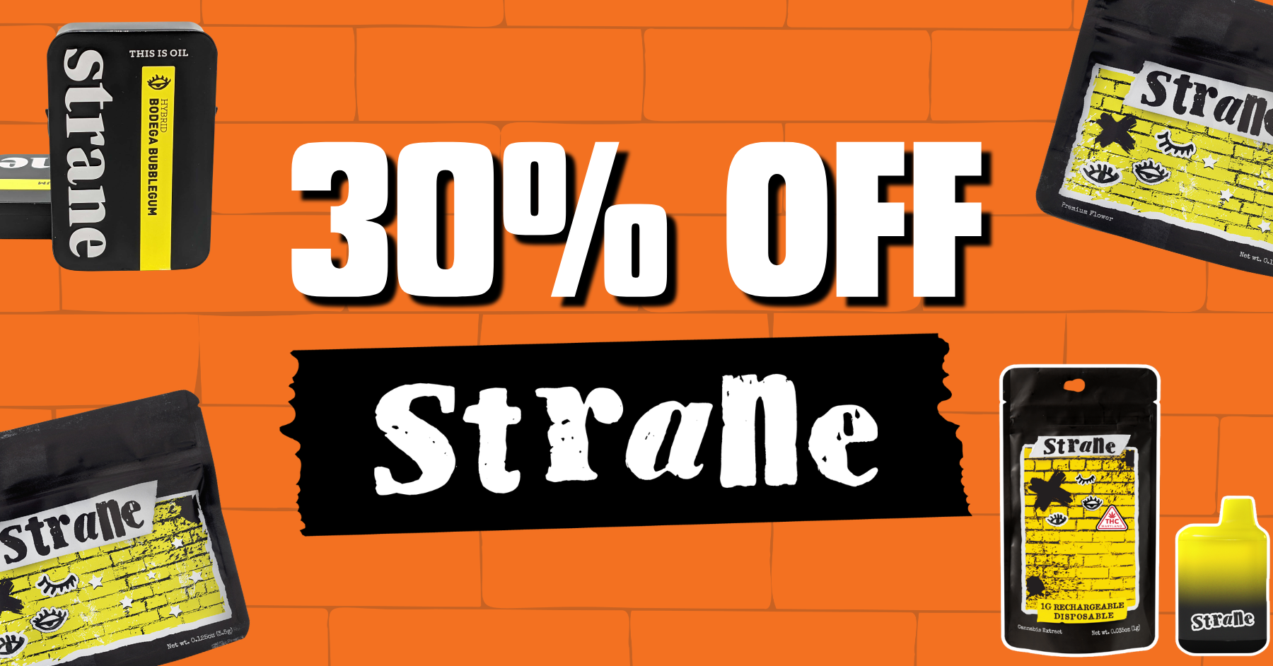 30% Off All Strane Products special