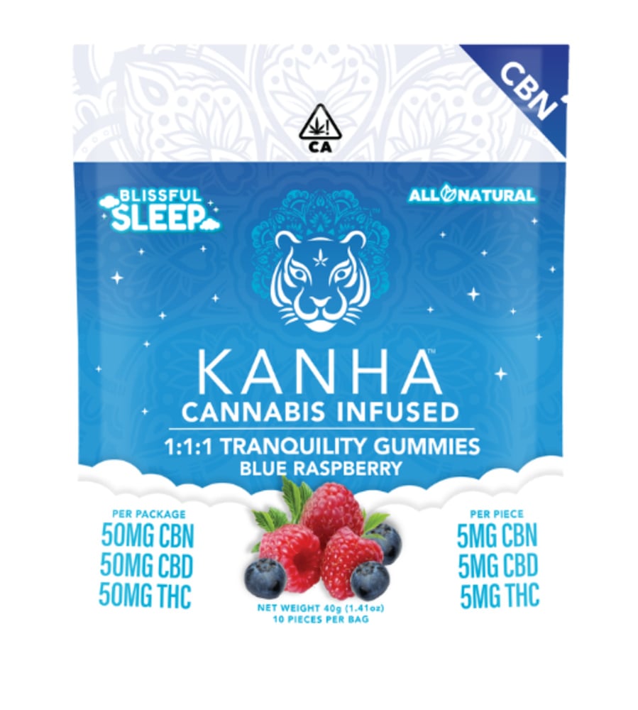 1:1:1 Sleep Tranquility (50mg CBD/50mg THC/50mg CBN) [10pk]