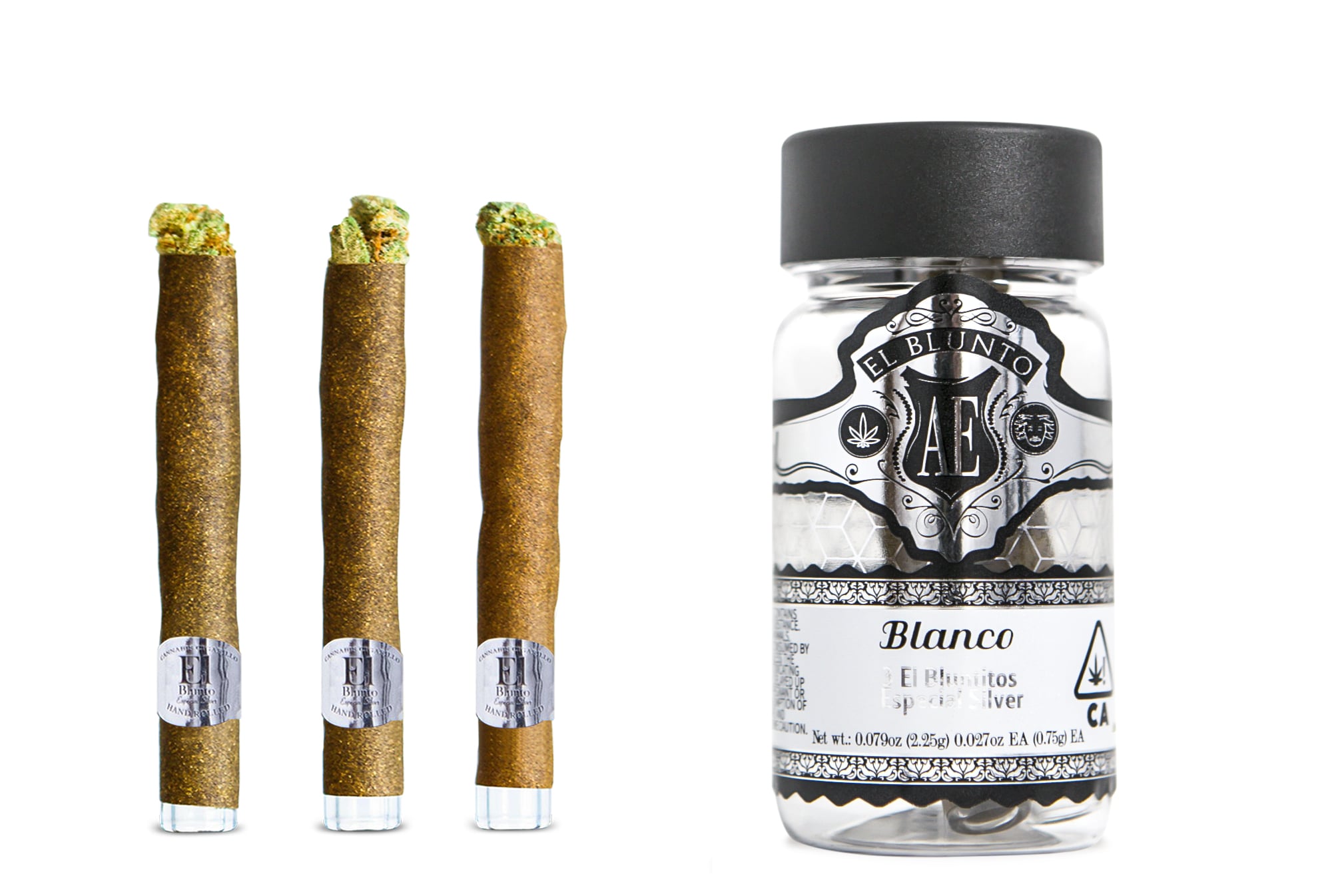 Shop El Bluntito Especial Silver 3pk - Blanco | Indica [3 x .75g]