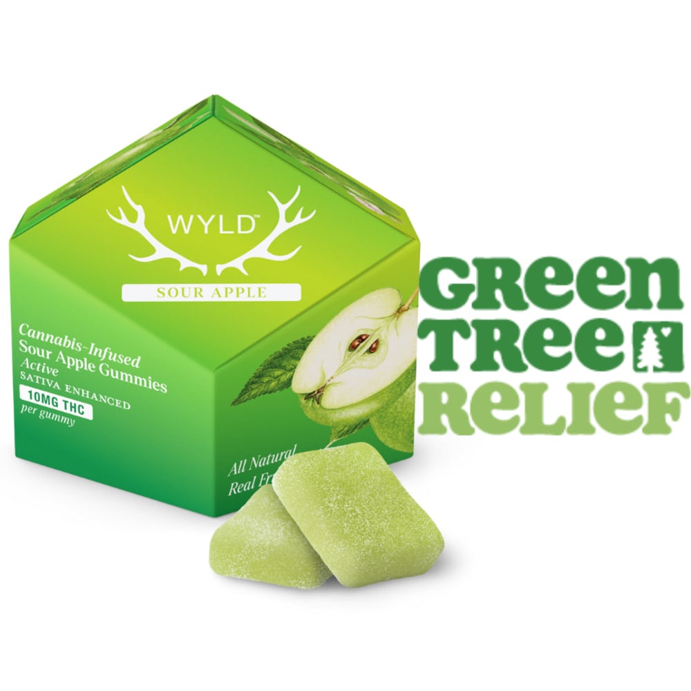 *HIGH DOSE* Sour Apple Sativa Enhanced Gummies | 200mg