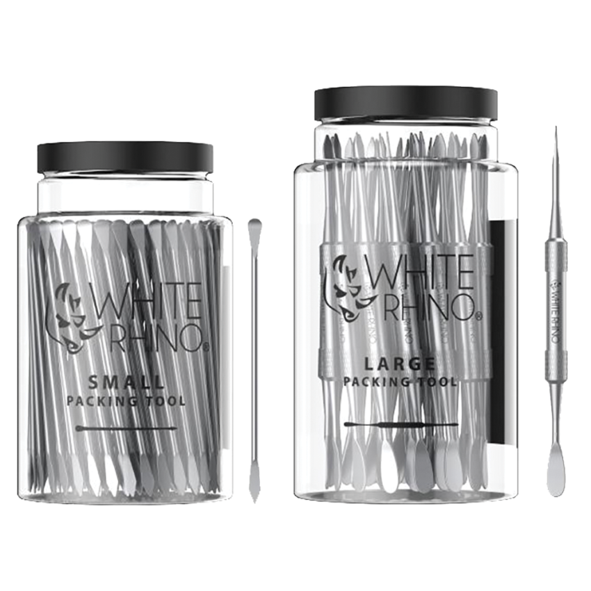 White Rhino Double-Sided Steel Packing or Dab Tool