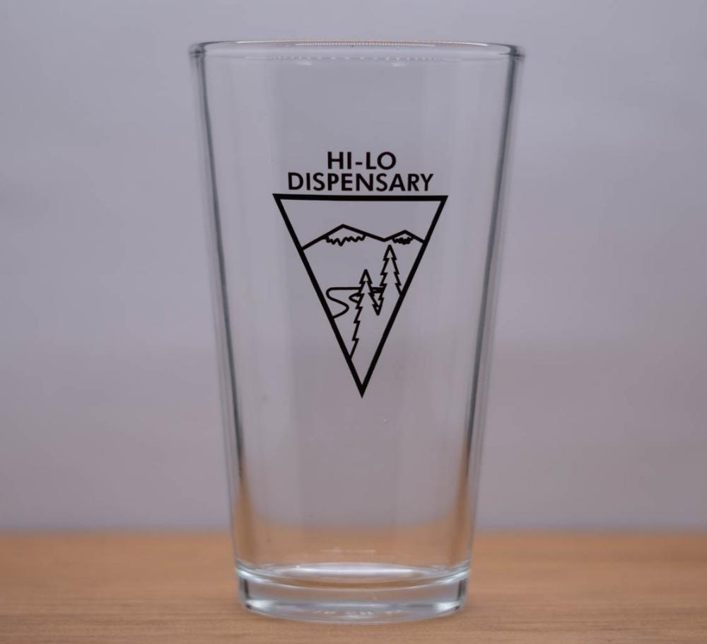Hi-Lo Pint Glass