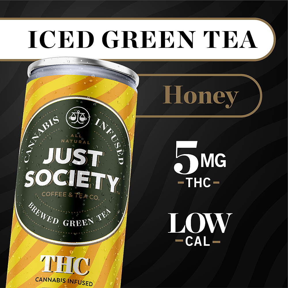 Honey Green Tea (5mg) Just Society Cold Brew Beverage Jane